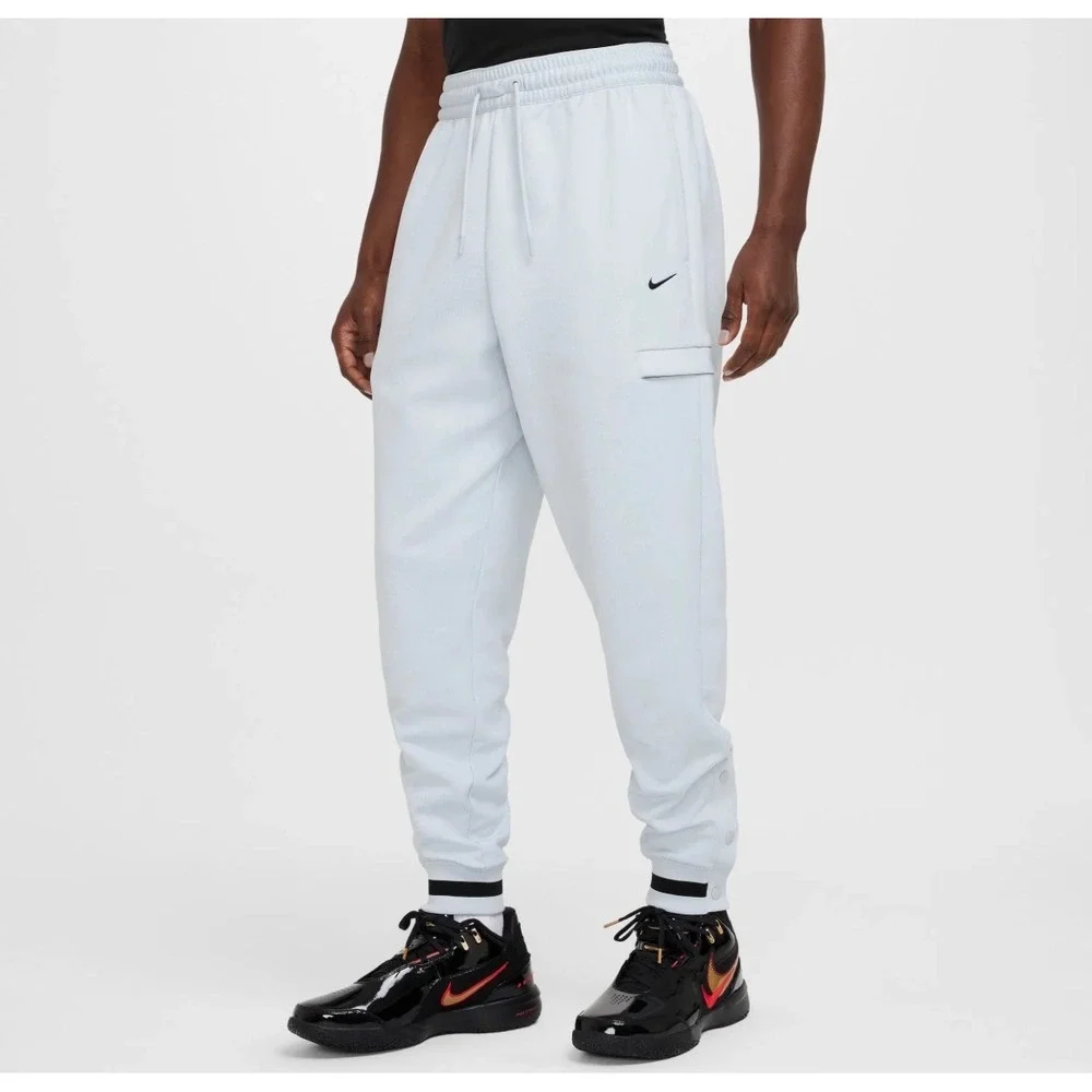 Nike Mens Basketball Pants‎ SMALL Gray Therma-FIT DNA Cargo Snap FZ0666-043 NEW